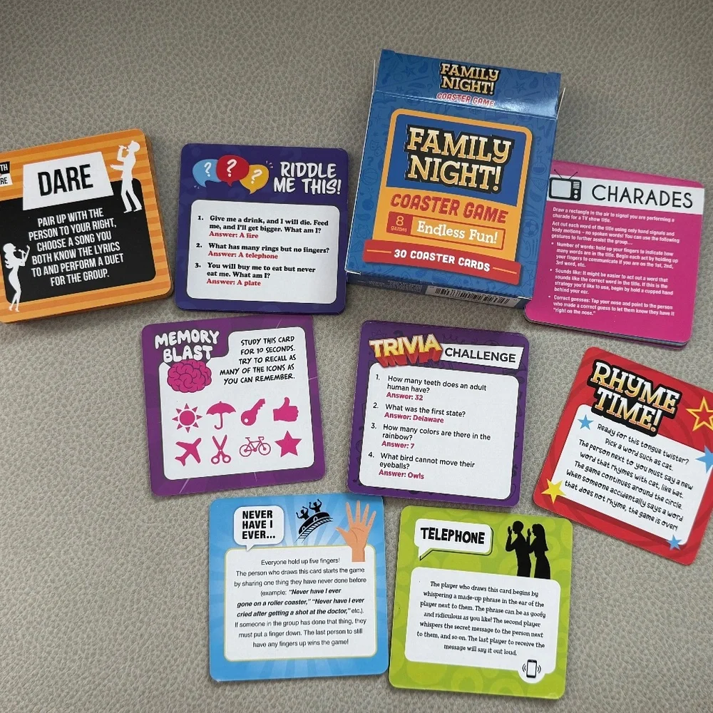 Family Night Coaster Game - Picture 5 of 5